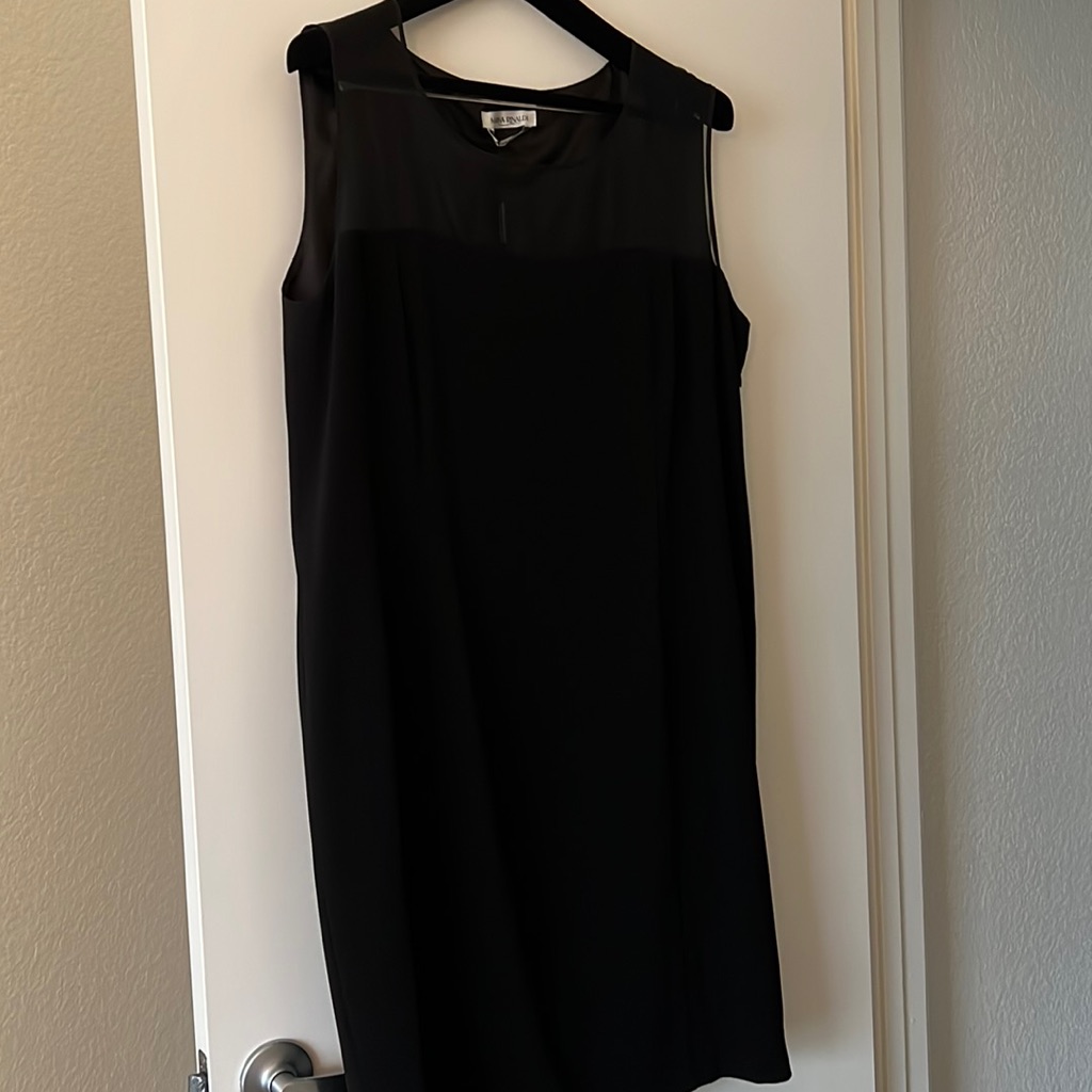 Marina Rinaldi Black Sheath Dress